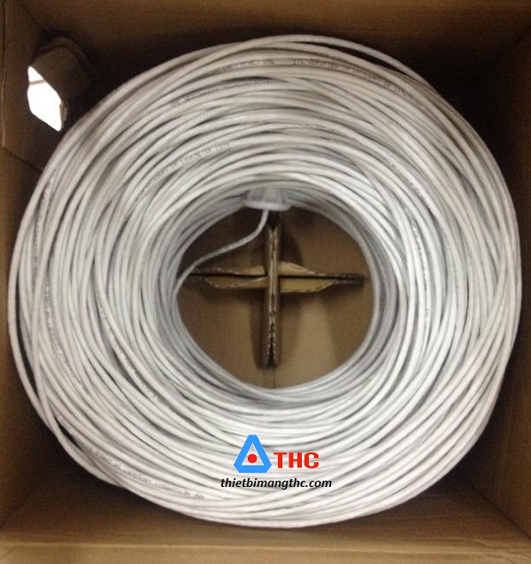 Dây cáp mạng Commscope.AMP Cat5 UTP 8 sợi đồng 24AWG, Solid, CM, 305m, White